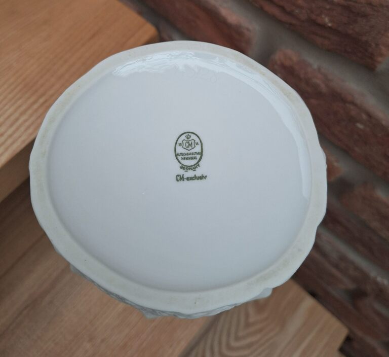 Wazon biskwitowy Hutschenreuther Vintage Op-Art Lata 70. Muszle