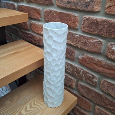 Wazon Thomas Op Art – Biskwitowa Porcelana, Efekt Młotkowania