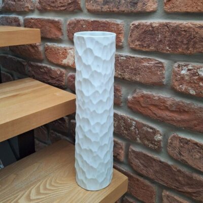 Wazon Thomas Op Art – Biskwitowa Porcelana, Efekt Młotkowania
