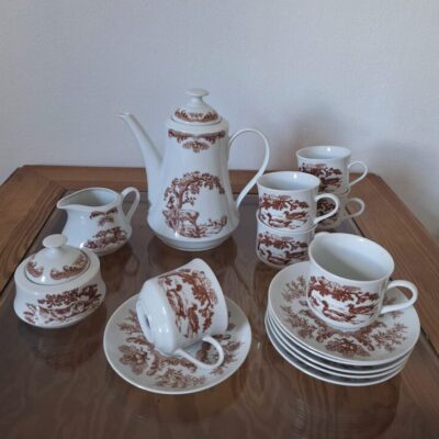 20260702_132524 Serwis Porcelanowy Bohemia „Henrieta” Motyw Myśliwski