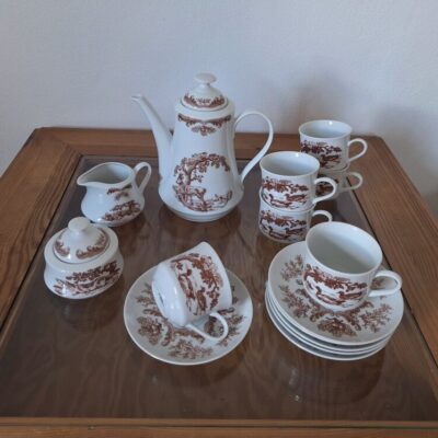 20260702_132538 Serwis Porcelanowy Bohemia „Henrieta” Motyw Myśliwski
