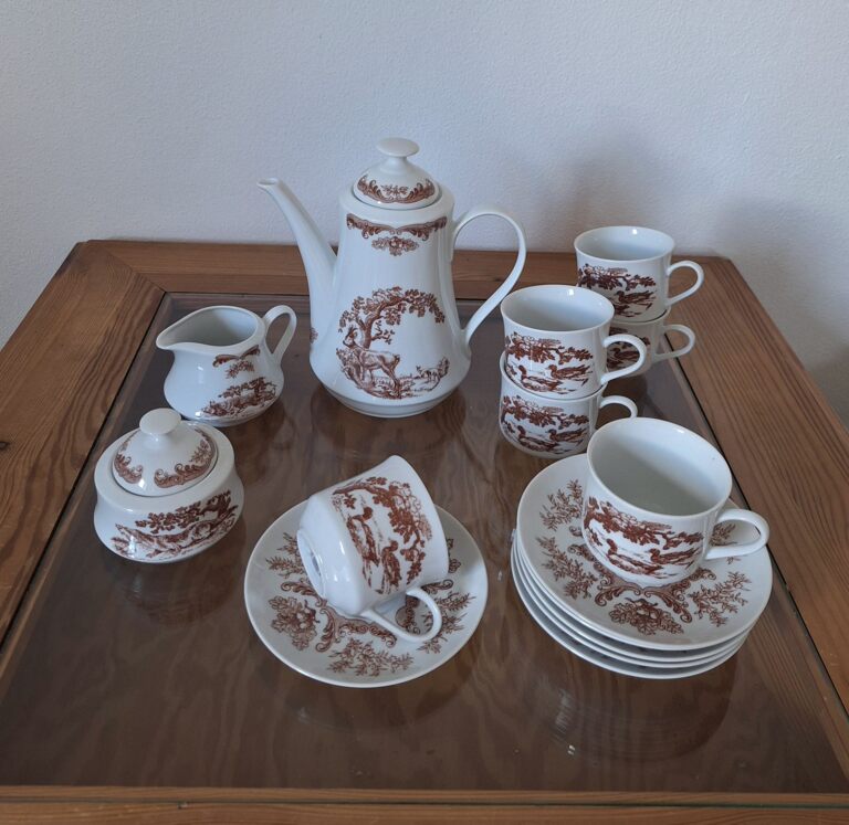 20260702_132538 Serwis Porcelanowy Bohemia „Henrieta” Motyw Myśliwski