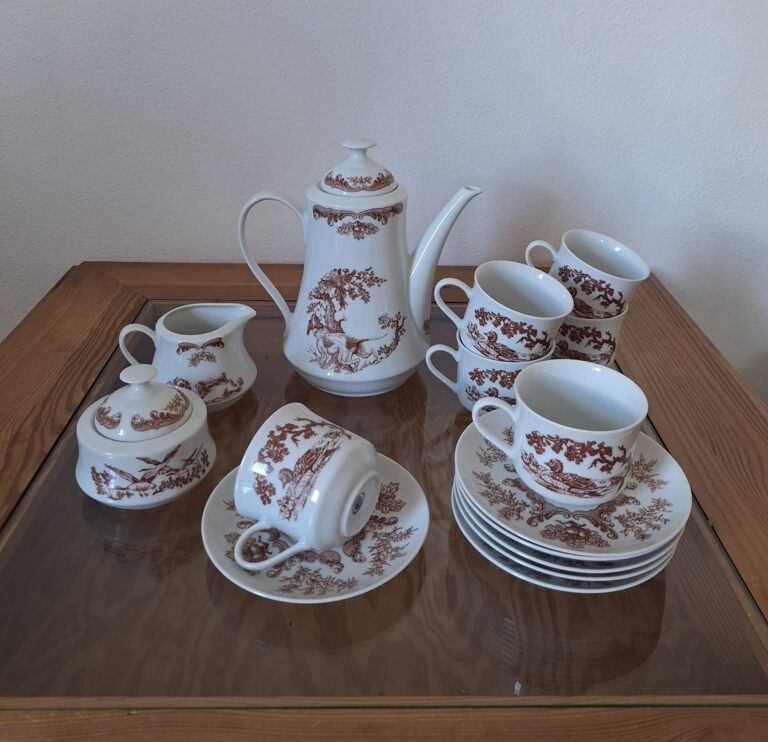20260702_132641 Serwis Porcelanowy Bohemia „Henrieta” Motyw Myśliwski