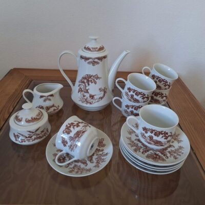 20260702_132715 Serwis Porcelanowy Bohemia „Henrieta” Motyw Myśliwski