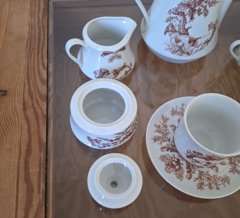 20260702_132939 Serwis Porcelanowy Bohemia „Henrieta” Motyw Myśliwski