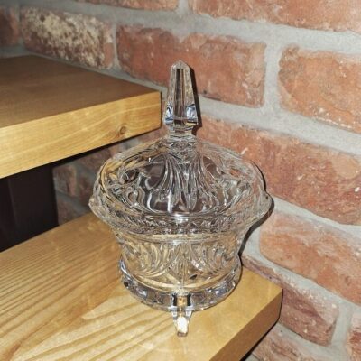 Kryształowa Bomboniera "Młynek" na Nóżkach – Styl Vintage/PRL