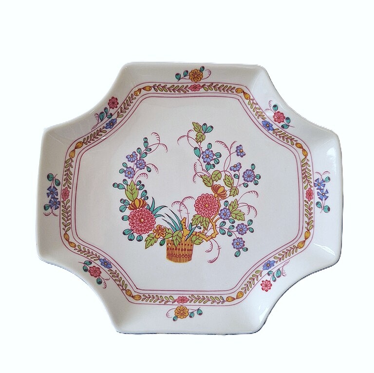 20260715_152855 Unikatowa Porcelanowa Patera Volkstedt – Wzór "Pastorale"