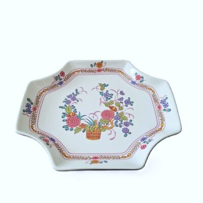 20260715_160033 Unikatowa Porcelanowa Patera Volkstedt – Wzór "Pastorale"