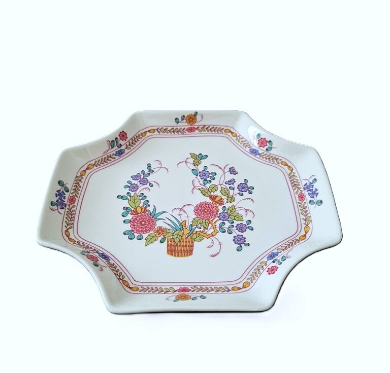 20260715_160033 Unikatowa Porcelanowa Patera Volkstedt – Wzór "Pastorale"
