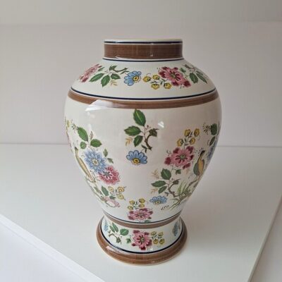 Wazon Ceramiczny Modica Vintage Polychrome Motyw Rajski Ptak