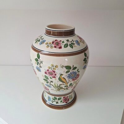 Wazon Ceramiczny Modica Vintage Polychrome Motyw Rajski Ptak
