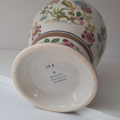 Wazon Ceramiczny Modica Vintage Polychrome Motyw Rajski Ptak