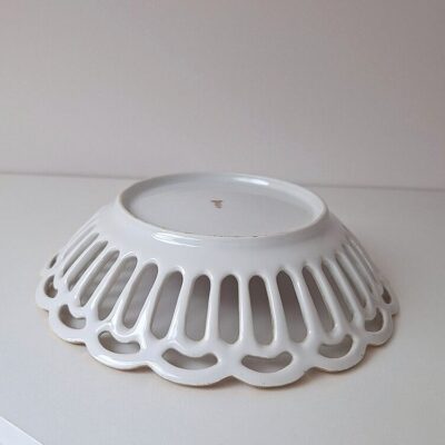 Ażurowa Porcelanowa Patera PM Martinroda - Scena Rokokowa