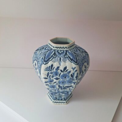 Ręcznie Malowany Wazon Potterie Oud-Delft (Nijmegen) – Vintage