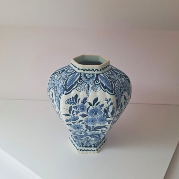 Ręcznie Malowany Wazon Potterie Oud-Delft (Nijmegen) – Vintage