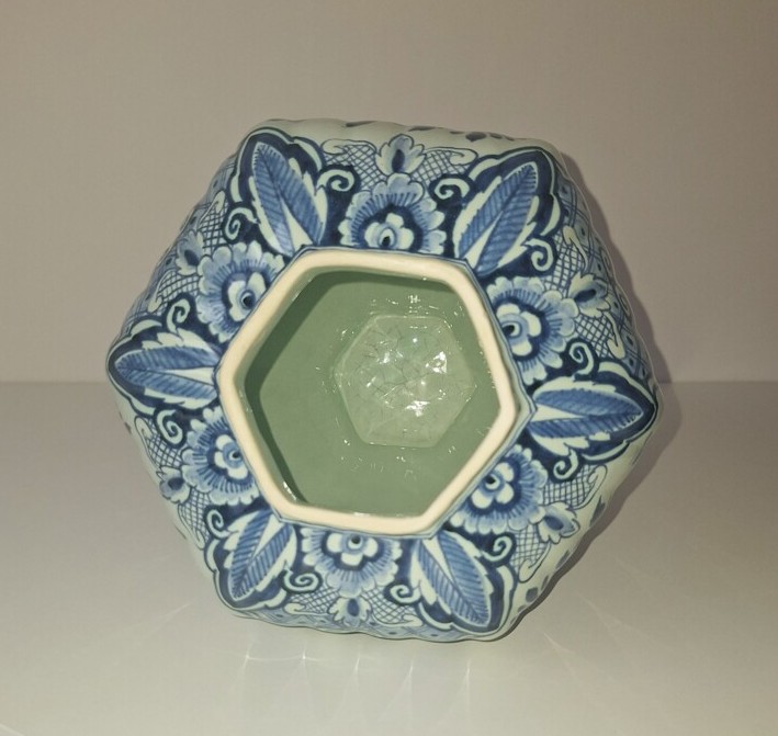 Ręcznie Malowany Wazon Potterie Oud-Delft (Nijmegen) – Vintage