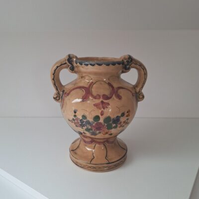 Belgijski Wazon Faiencerie de Jemappes Cerne Vintage Lata 30/50