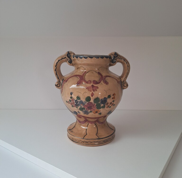 Belgijski Wazon Faiencerie de Jemappes Cerne Vintage Lata 30/50