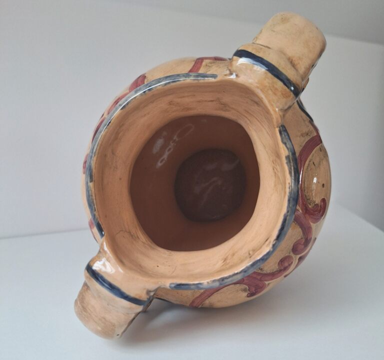 Belgijski Wazon Faiencerie de Jemappes Cerne Vintage Lata 30/50