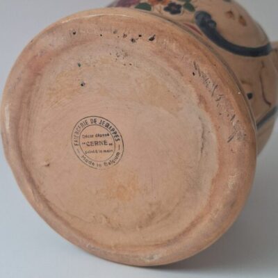 Belgijski Wazon Faiencerie de Jemappes Cerne Vintage Lata 30/50