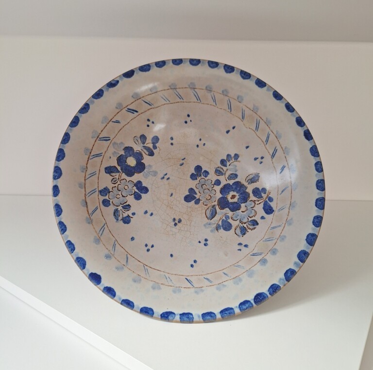 Duża Misa Ceramiczna Patera Rustykalna - Ręcznie Malowana
