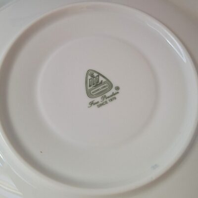 Zestaw 3 porcelanowych miseczek Minh Long ze spodkami