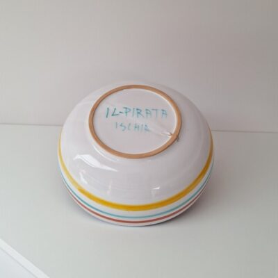 Włoska Misa Ceramiczna IL Pirata Ischia – Ręcznie Malowana