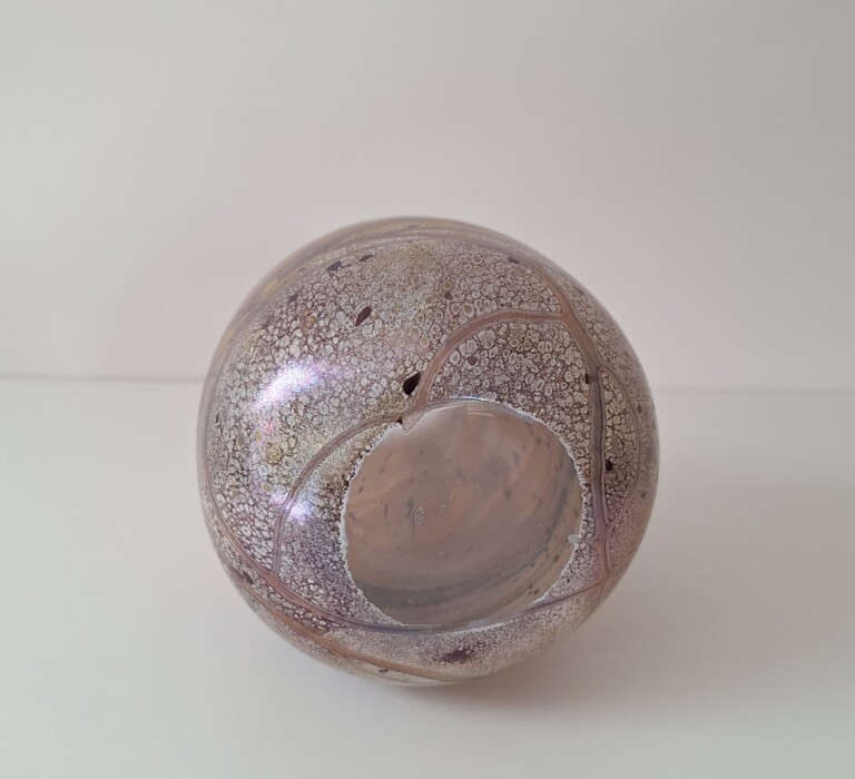Wazon Szklany Gozo Glass Malta – Wzór Seashell – Vintage