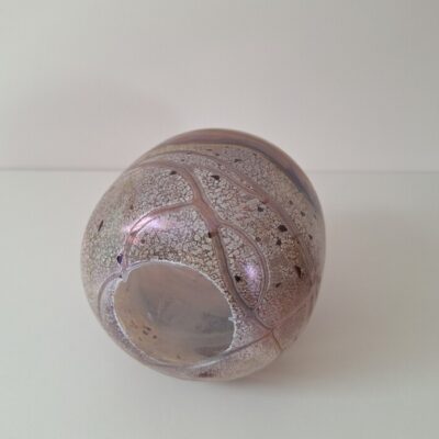 Wazon Szklany Gozo Glass Malta – Wzór Seashell – Vintage