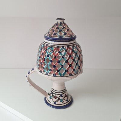 Ceramiczny Lampion Ażurowy - Styl Śródziemnomorski