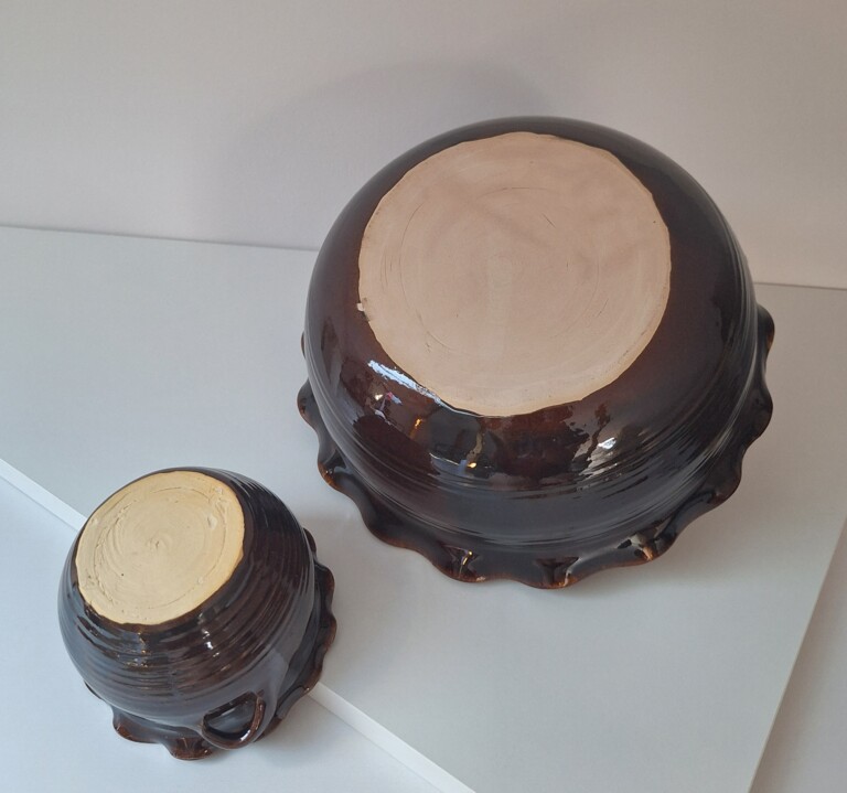 Ręcznie Robiona Ceramiczna Miska i Miseczka – Styl Rustykalny