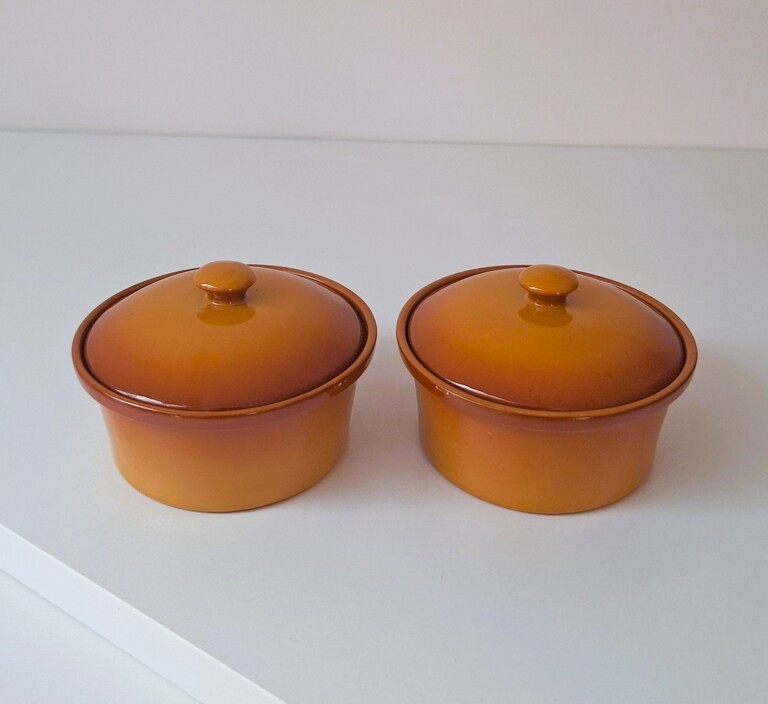 Ceramiczne mini pojemniki z pokrywkami SPM – zestaw 2 szt.