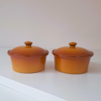 Ceramiczne mini pojemniki z pokrywkami SPM – zestaw 2 szt.