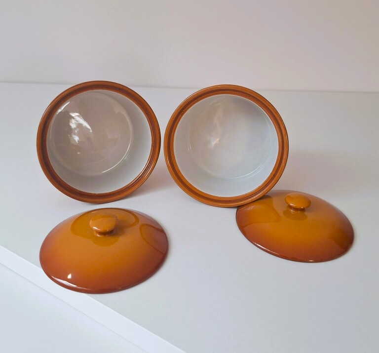 Ceramiczne mini pojemniki z pokrywkami SPM – zestaw 2 szt.