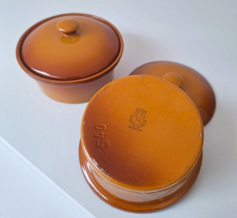 Ceramiczne mini pojemniki z pokrywkami SPM – zestaw 2 szt.