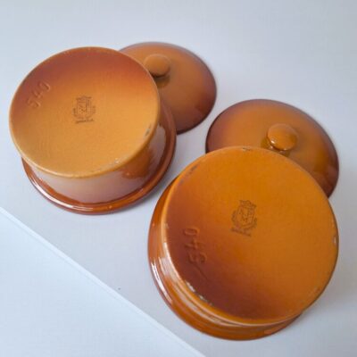 Ceramiczne mini pojemniki z pokrywkami SPM – zestaw 2 szt.