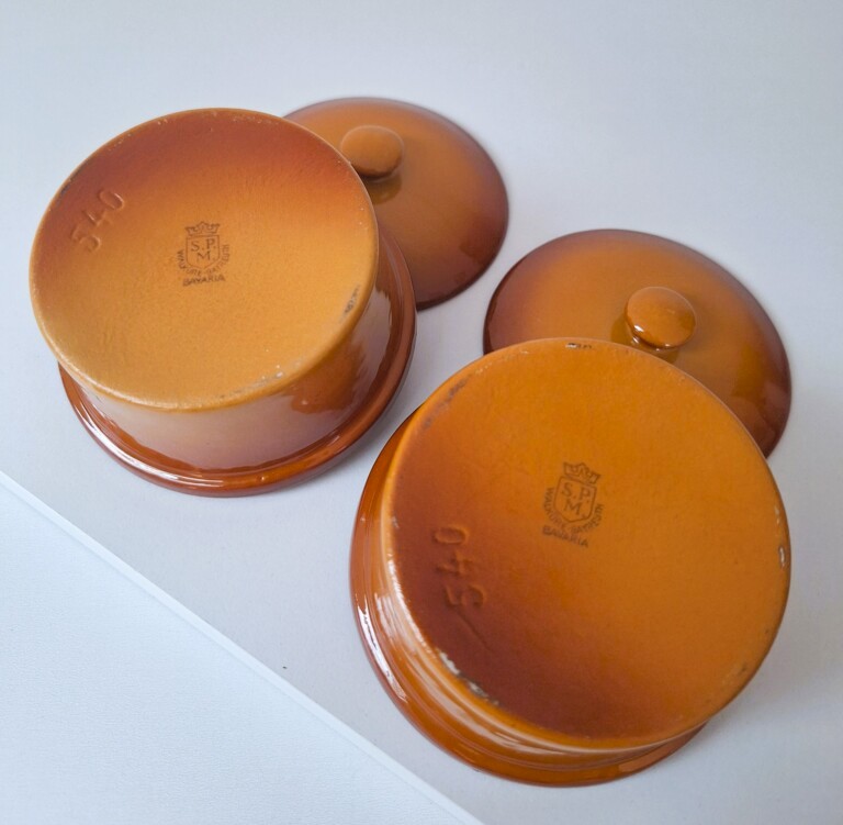 Ceramiczne mini pojemniki z pokrywkami SPM – zestaw 2 szt.