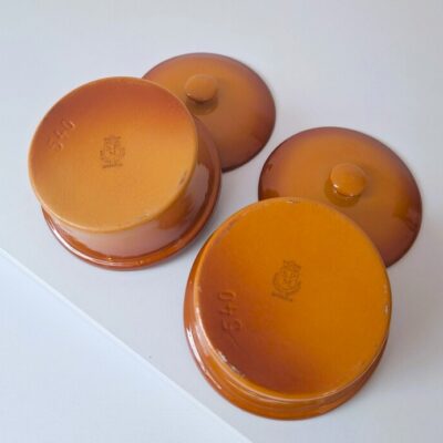 Ceramiczne mini pojemniki z pokrywkami SPM – zestaw 2 szt.