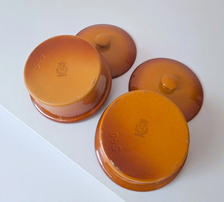 Ceramiczne mini pojemniki z pokrywkami SPM – zestaw 2 szt.
