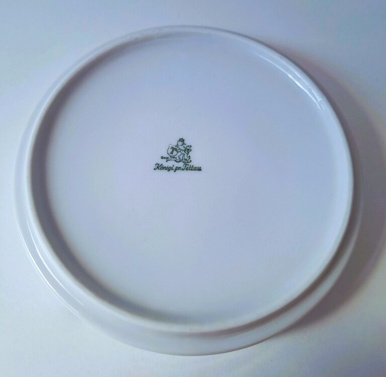 Kolekcjonerska Popielnica Vintage Tettau – Motyw Folk (14 cm)