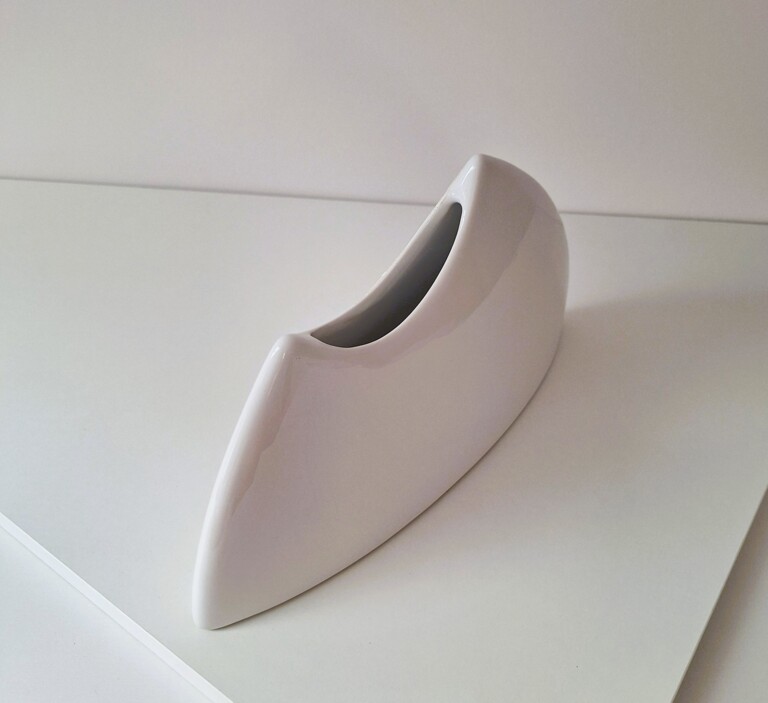 Wazon Ceramiczny Asymetryczny - Kremowy z Reliefem Formano