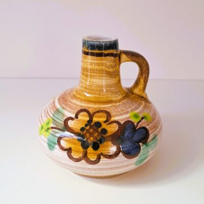 Wazonik Ceramiczny Retro Z Uchem - VEB Haldensleben