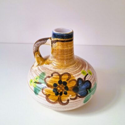 Wazonik Ceramiczny Retro Z Uchem - VEB Haldensleben