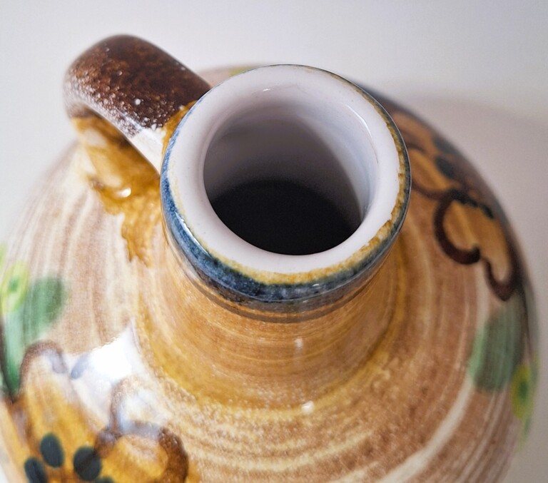 Wazonik Ceramiczny Retro Z Uchem - VEB Haldensleben