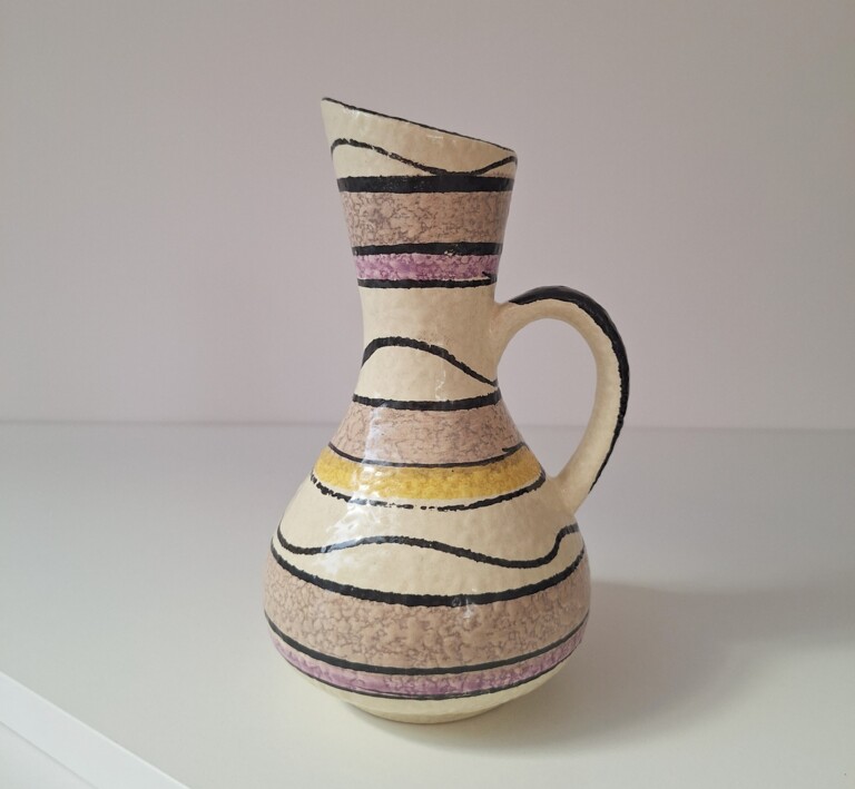 Wazon Dzbanek Ceramiczny West Germany – Mid-Century Modern