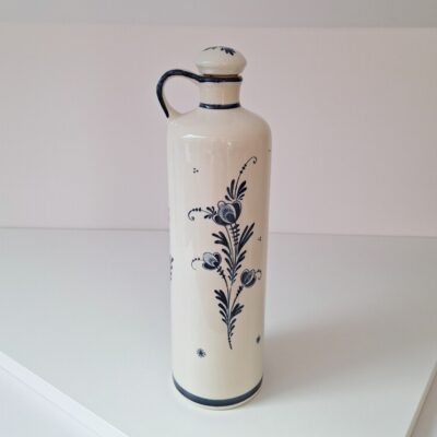 Ceramiczna Butelka Vintage Delft Blue – Holenderski Wiatrak