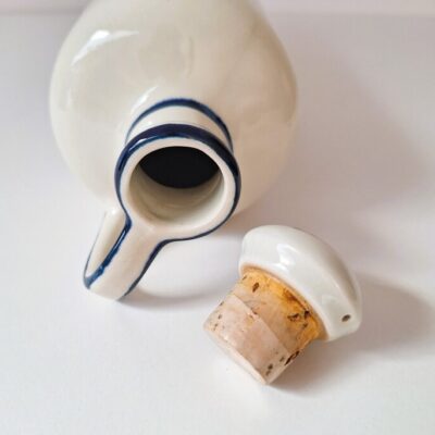 Ceramiczna Butelka Vintage Delft Blue – Holenderski Wiatrak