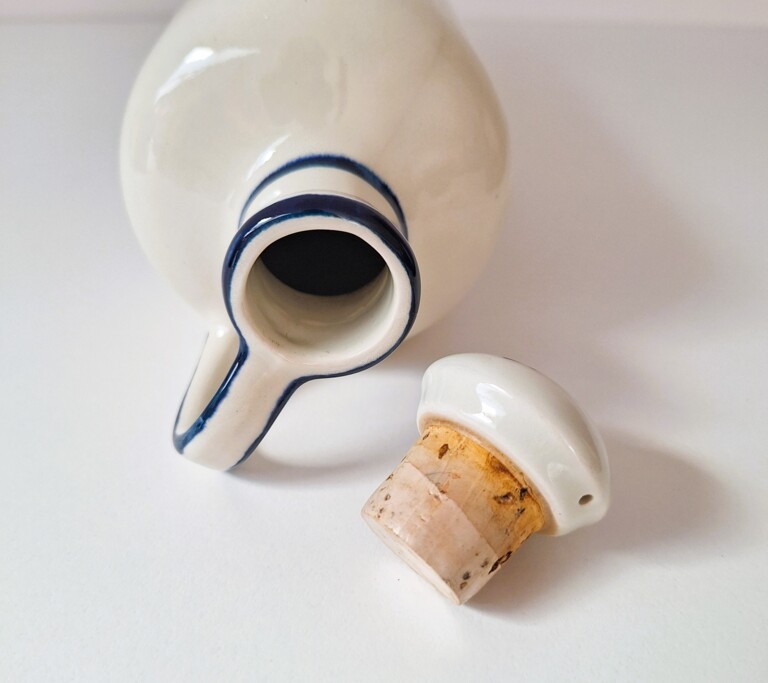 Ceramiczna Butelka Vintage Delft Blue – Holenderski Wiatrak
