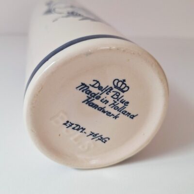 Ceramiczna Butelka Vintage Delft Blue – Holenderski Wiatrak