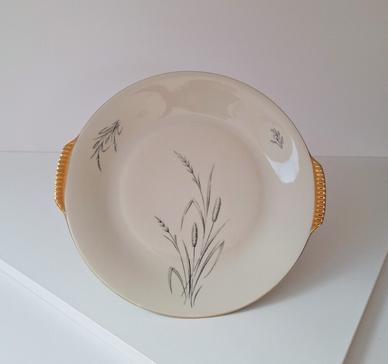 Porcelanowa patera z uszkami Spenzo MARION – Motyw Kłosy